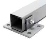 Terpo Zložljivi zaporni stebriček za parkirišče 700x160x110 mm iz jekla s ključavnico – zaščita parkirnega mesta