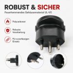 Terpo Adapter Schuko za švicarske vtičnice, 250 V, 16 A, do 4000 W