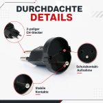 Terpo Adapter Schuko za švicarske vtičnice, 250 V, 16 A, do 4000 W