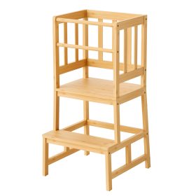 Terpo Bambusov učni stolp za otroke 46 × 46 × 90 cm