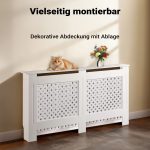 Terpo Bela MDF maska za radiator 152 × 19 × 82 cm