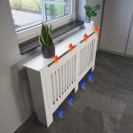 Terpo Bela MDF maska za radiator 172 × 19 × 82 cm
