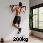 Terpo Drog za vleke za stensko montažo do 200 kg – jeklen, z oblazinjenimi ročaji, za trening doma