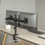 Terpo Dvojno namizno držalo za monitorje do 32 palcev, VESA 75/100 – model 65452