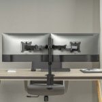 Terpo Dvojno namizno držalo za monitorje do 32 palcev, VESA 75/100 – model 65452