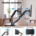 Terpo Dvojno namizno držalo za monitorje s plinsko vzmetjo 17–27 palcev – model 65450