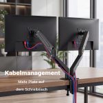 Terpo Dvojno namizno držalo za monitorje s plinsko vzmetjo 17–27 palcev – model 65450