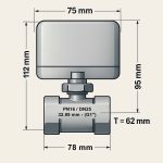 Terpo Dvopotni conski ventil DN25, 230 V, 1 palec