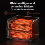 Terpo Dvoprostorna električna peč za pico s kordieritnim kamnom, 3000 W