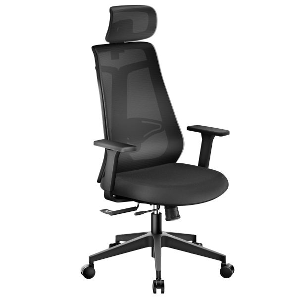 Terpo Ergonomski pisarniški stol z nastavljivim naslonom za glavo, do 150 kg