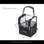 Terpo Kozmetična torbica GlamSetter S 175 x 165 x 230 mm – prozoren organizator za ličila