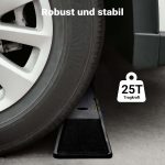 Terpo Gumijasti omejevalnik za parkiranje 165 x 16 x 10 cm – z rumenimi odsevnimi trakovi, za garažo
