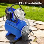 Terpo Hišni vodni sistem 1200 W, 3400 l/h, tlačna posoda 19 L