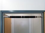 Terpo Jeklen drog za vleke do 100 kg – za okvir vrat 62–85 cm, z mehkimi ročaji