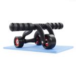 Terpo Kolo za trebušnjake s podlogo za kolena 320 x 23 x 120 mm – s tremi kolesi, za krepitev trebušnih mišic
