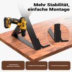 Terpo Komplet 2 črnih jeklenih nog za mizo v X-obliki 72 × 60 cm