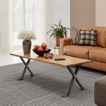 Terpo Komplet 2 jeklenih nog za mizo v X-obliki 72 × 60 cm