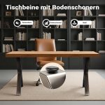 Terpo Komplet 2 jeklenih nog za mizo v X-obliki 72 × 60 cm