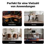 Terpo Komplet 2 jeklenih nog za mizo v X-obliki 72 × 60 cm