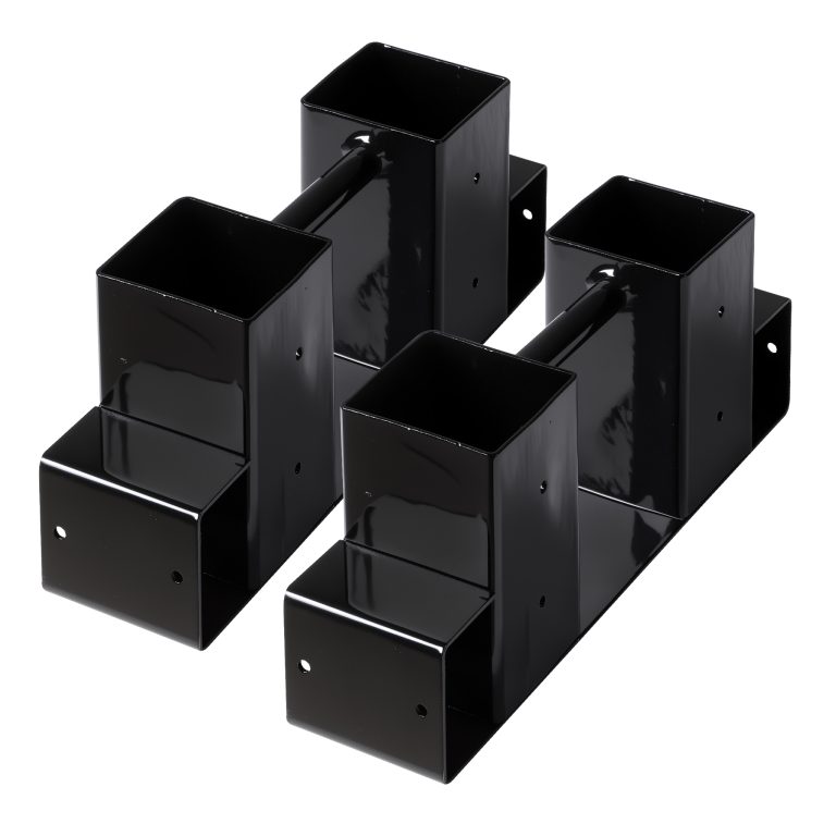 Terpo Komplet 2 kovinskih opor za zlaganje drv 33,5 × 7,5 × 13 cm