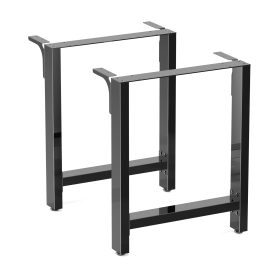 Terpo Komplet 2 srebrnih jeklenih nog za mizo 60 × 72 cm – model 60852
