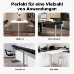 Terpo Komplet 4 nastavljivih kromiranih nog za mizo Ø 60 mm, 110 cm