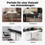 Terpo Komplet 4 nastavljivih kromiranih nog za mizo Ø 60 mm, 87 cm