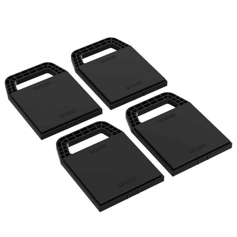 Terpo Komplet podložnih plošč za oporne bloke 225 x 165 x 20 mm – 4 HDPE plošče za prikolice in avtodome