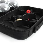 Terpo Komplet za pétanque s 6 kovinskimi kroglami – z lesenim ciljno kroglico (prašička) in merilcem razdalje