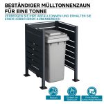 Terpo Kovinska obloga za 1 zabojnik 60–240 l, antracitna