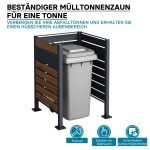 Terpo Kovinska obloga za 1 zabojnik 60–240 l, videz lesa