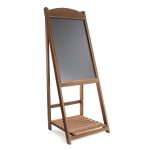 Terpo Leseni dvostranski reklamni stojalo s kredno tablo 42 × 112 cm