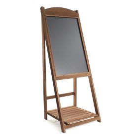 Terpo Leseni dvostranski reklamni stojalo s kredno tablo 42 × 112 cm