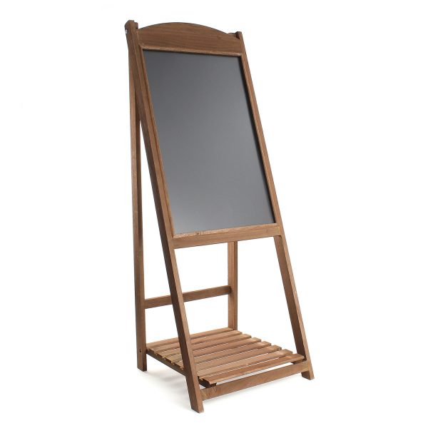 Terpo Leseni dvostranski reklamni stojalo s kredno tablo 42 × 112 cm
