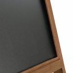 Terpo Leseni dvostranski reklamni stojalo s kredno tablo 42 × 112 cm