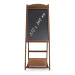 Terpo Leseni dvostranski reklamni stojalo s kredno tablo 42 × 112 cm
