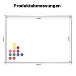 Terpo Magnetna bela tabla 60 × 90 cm z 12 magneti