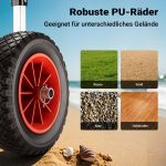 Terpo Nastavljiv aluminijast voziček za kanu do 90 kg – za čolne, kajake in SUP, z blazinami, PU kolesi Ø 22 cm in pasovi