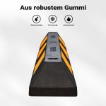 Terpo Omejevalnika za parkiranje 120 x 15 x 10 cm (2 kosa) – iz gume z rumenimi odsevniki, za garažo