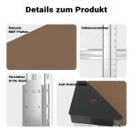 Terpo Pocinkan kotni težki regal 164 × 150 × 160 cm, 700 kg