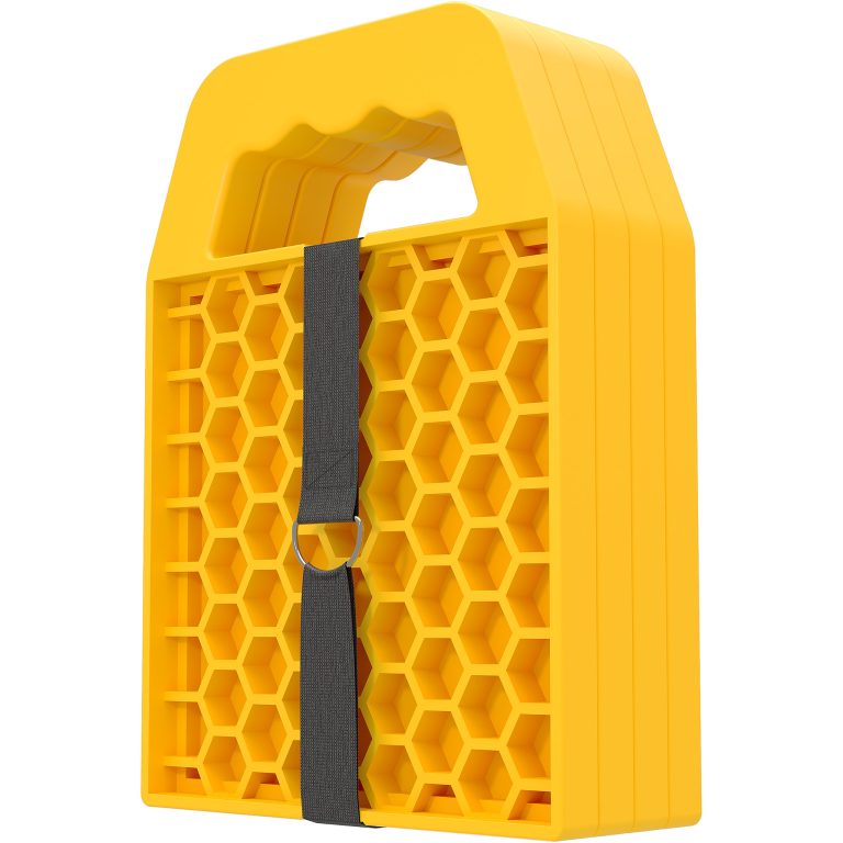 Terpo Podložne plošče, komplet 4 kosov – HDPE opornice z ročajem in pritrdilnim trakom 23,2 x 17 x 2 cm