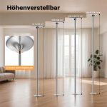 Terpo Profesionalna drog za pole dance Ø 45 mm – nastavljiva višina 2,31–2,74 m, jeklena, montaža brez vrtanja