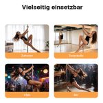 Terpo Profesionalna drog za pole dance Ø 45 mm – nastavljiva višina 2,31–2,74 m, jeklena, montaža brez vrtanja