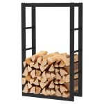 Terpo Samostoječe kovinsko stojalo za drva 100 × 25 × 60 cm, do 150 kg