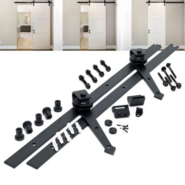 Terpo Sistem za drsna vrata 183 cm, do 90 kg, črn