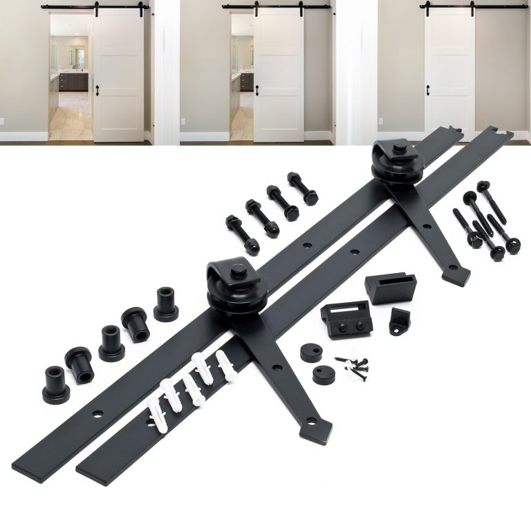 Terpo Sistem za drsna vrata 183 cm, do 90 kg, črn