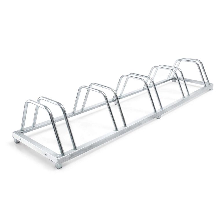 Terpo Stojalo za 5 koles 158 x 39,5 x 22,5 cm – pocinkano jeklo, za stensko montažo