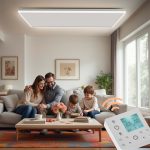 Terpo Stropni infrardeči grelni panel z LED, 708 W, 1080 × 630 × 35 mm