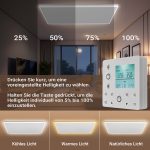 Terpo Stropni infrardeči grelni panel z LED, 708 W, 1080 × 630 × 35 mm