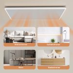 Terpo Stropni infrardeči grelni panel z LED, 708 W, 1080 × 630 × 35 mm